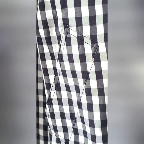 ANNE KLEIN-size 10- plaid trench coat - Knee Length Belted - Picture 9 of 12